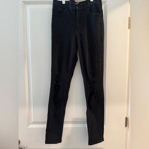 Express Black Distressed Women Jeans